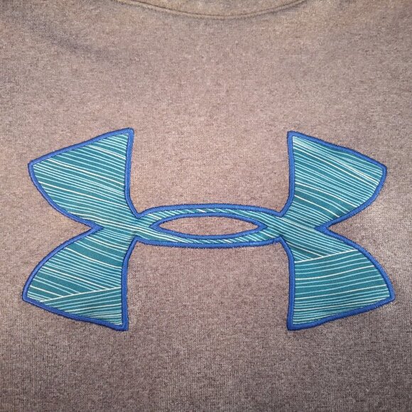 Under Armour Cold Gear Ladies Grey Size Small Fleece Lined Semi Fitted Hoodie - Picture 4 of 12